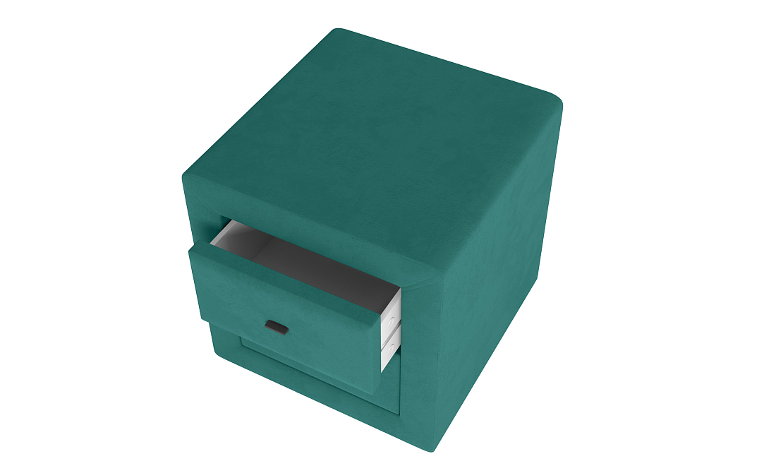 Тумба прикроватная 06.34 - 01 Гамма велюр fresh изумруд